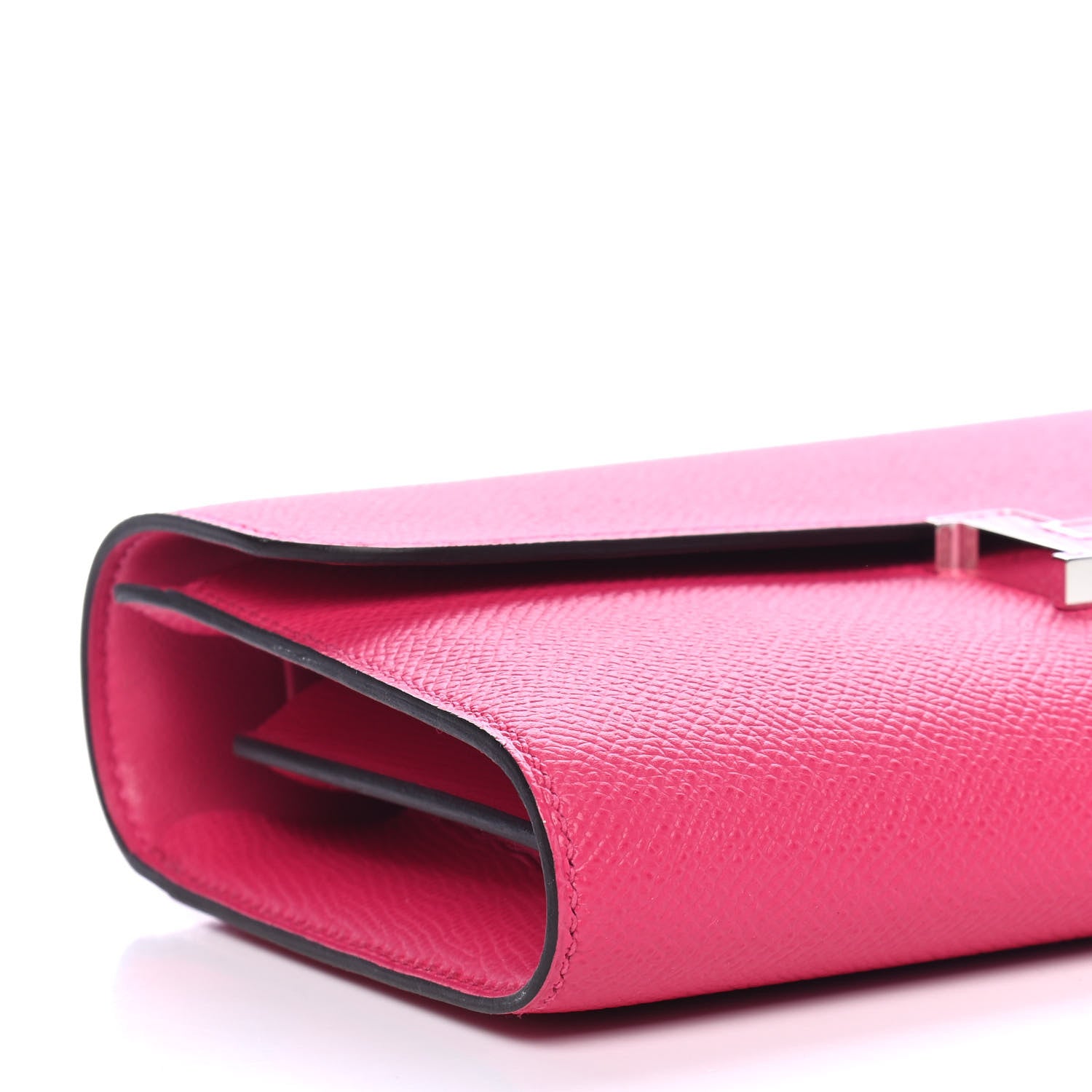 Hermes Epsom Lizard Constance Wallet To Go Rose Mexico 7 of 8