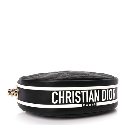 Christian Dior Lambskin Cannage Small Dior Vibe Hobo Bag Black 3 of 8
