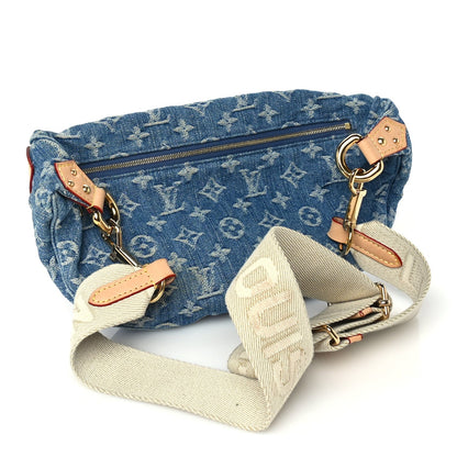 Louis Vuitton Monogram Denim High Rise Bumbag Blue 2 of 8