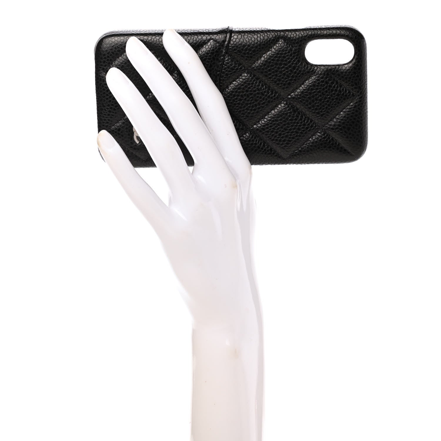 Chanel Caviar Quilted iPhone X Coco Tech Case Black 2 of 5