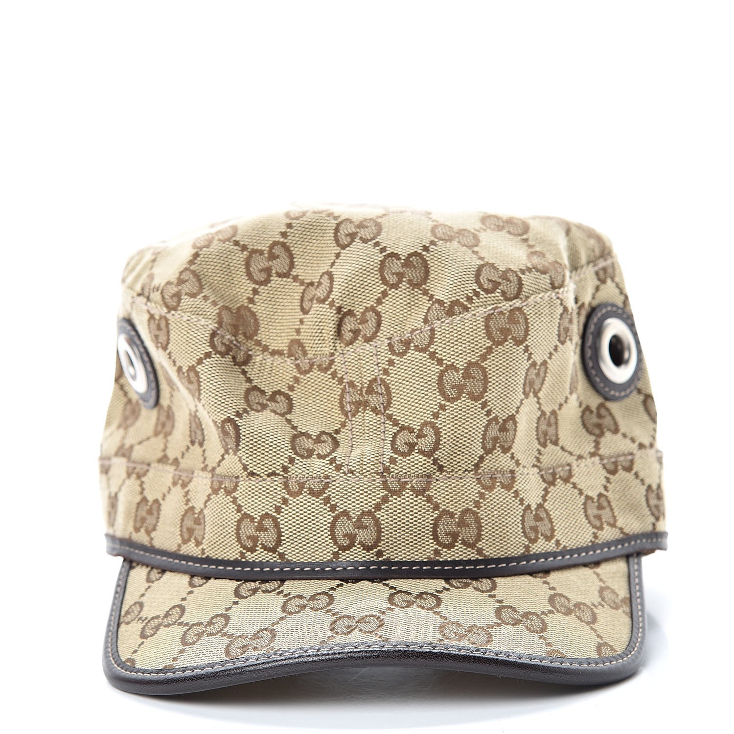 Gucci Monogram Military Hat L Brown 3 of 7