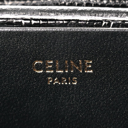 Celine Lizard Round Box Triomphe Black 6 of 9