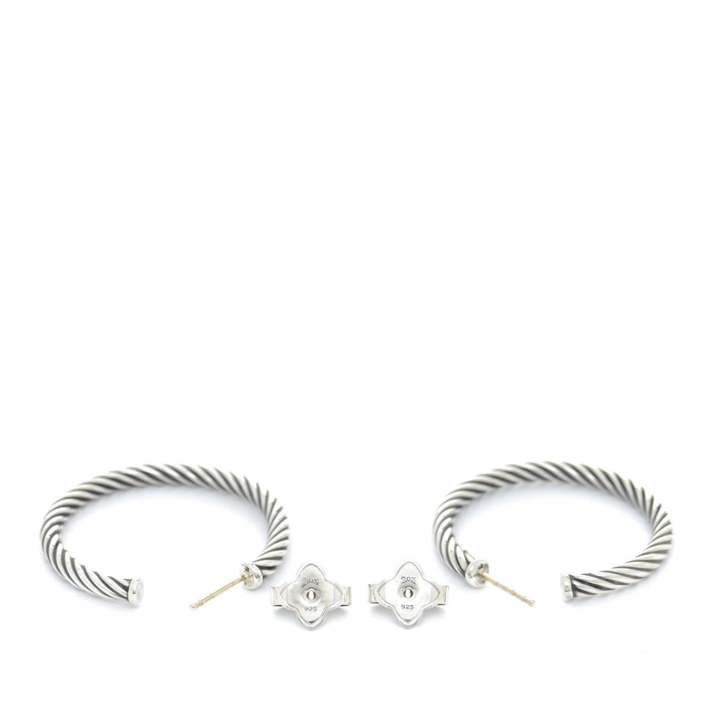 Sterling Silver Small Cable Classics Hoop Earrings