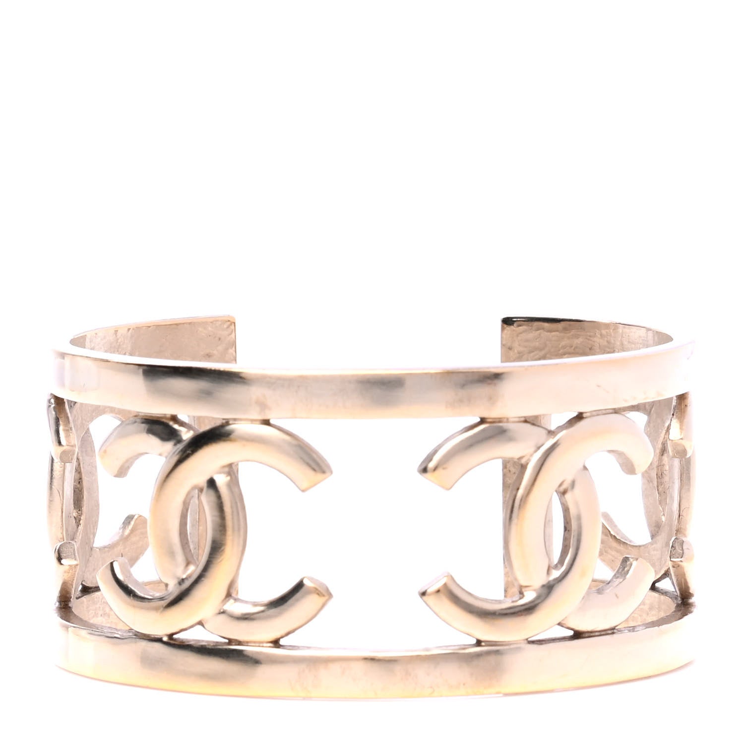 Chanel Metal CC Cuff Gold 1 of 4