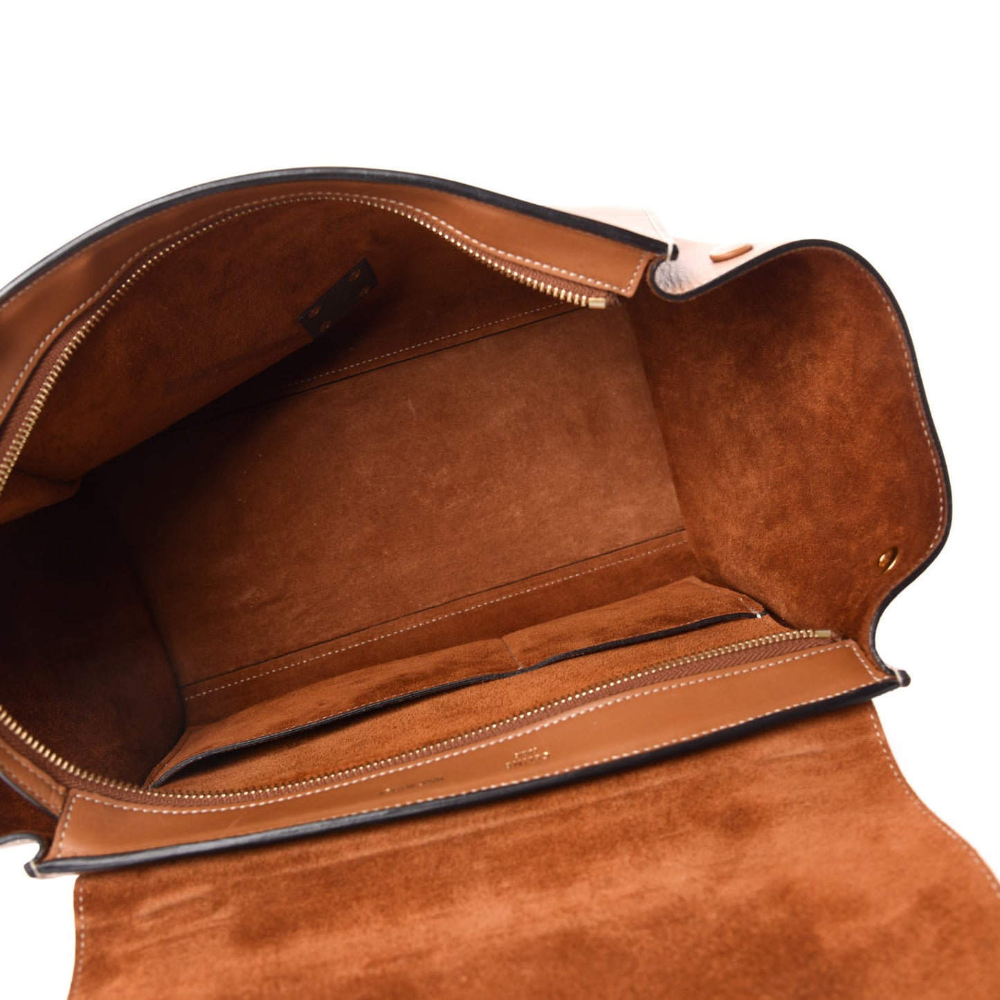 Vegetable Calfskin Small Trapeze Tan