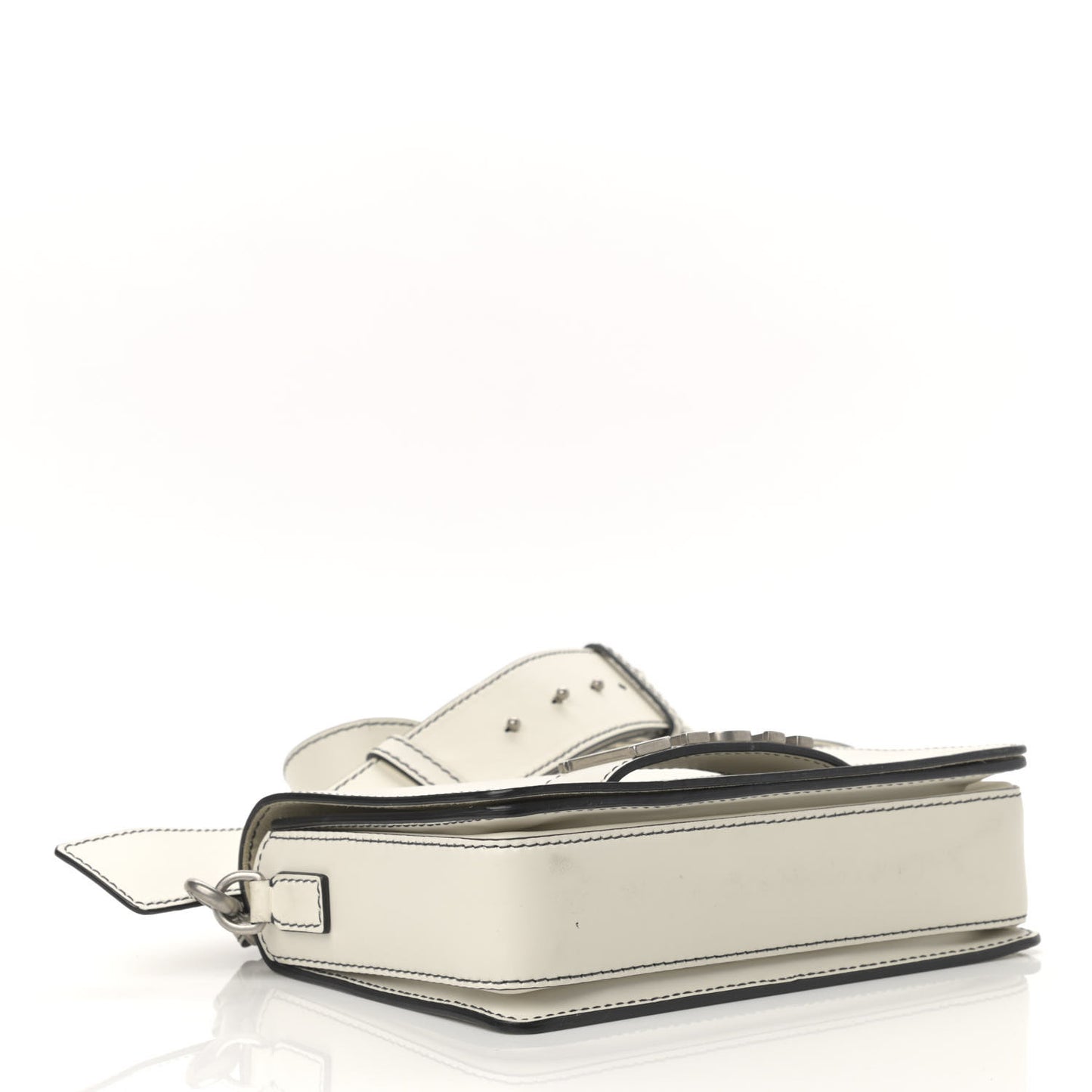 Smooth Calfskin Dio(r)evolution Flap Bag Off White