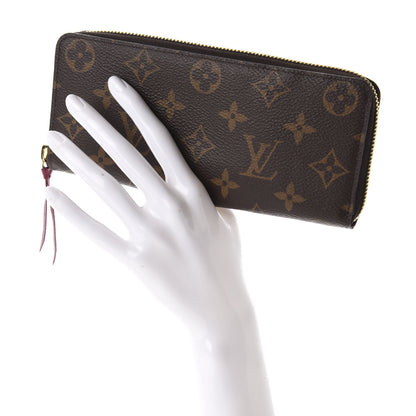 Louis Vuitton Monogram Clemence Wallet Fuchsia 2 of 8