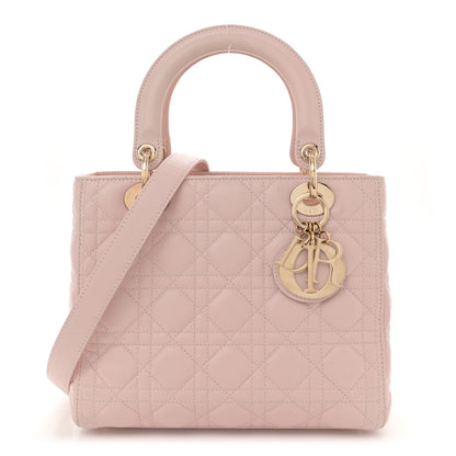 Christian Dior Lambskin Cannage Medium Lady Dior Light Pink 1 of 7