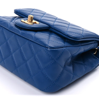 Chanel Lambskin Quilted Mini Pearl Crush Flap  Blue 10 of 10