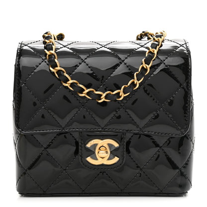Chanel Patent Calfskin Quilted Mini Square Flap Black 1 of 11