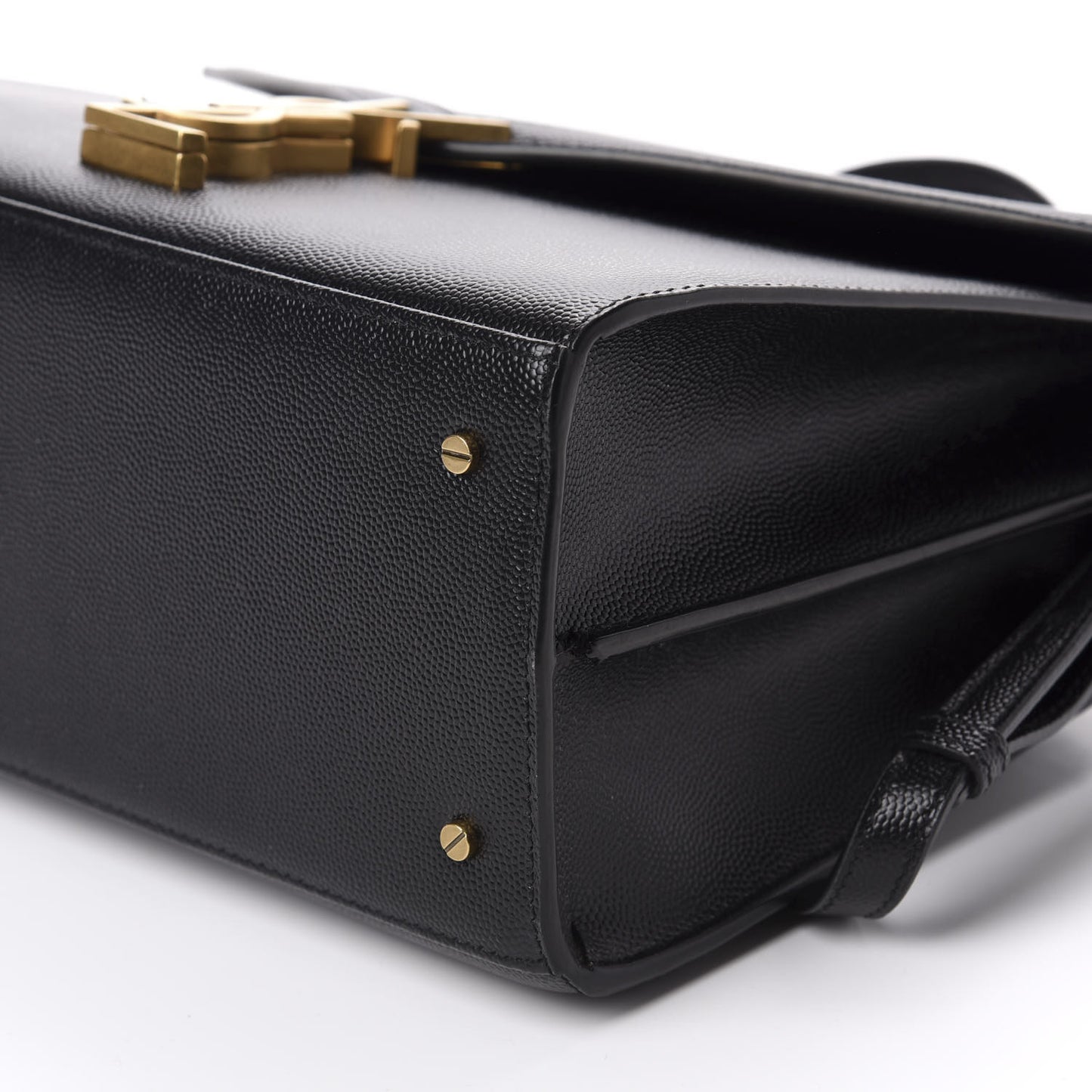 Grain de Poudre Medium Classic Monogram Cassandra Top Handle Black Rouge Legion