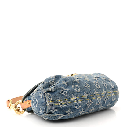 Louis Vuitton Monogram Denim Mini Pleaty Blue 4 of 10