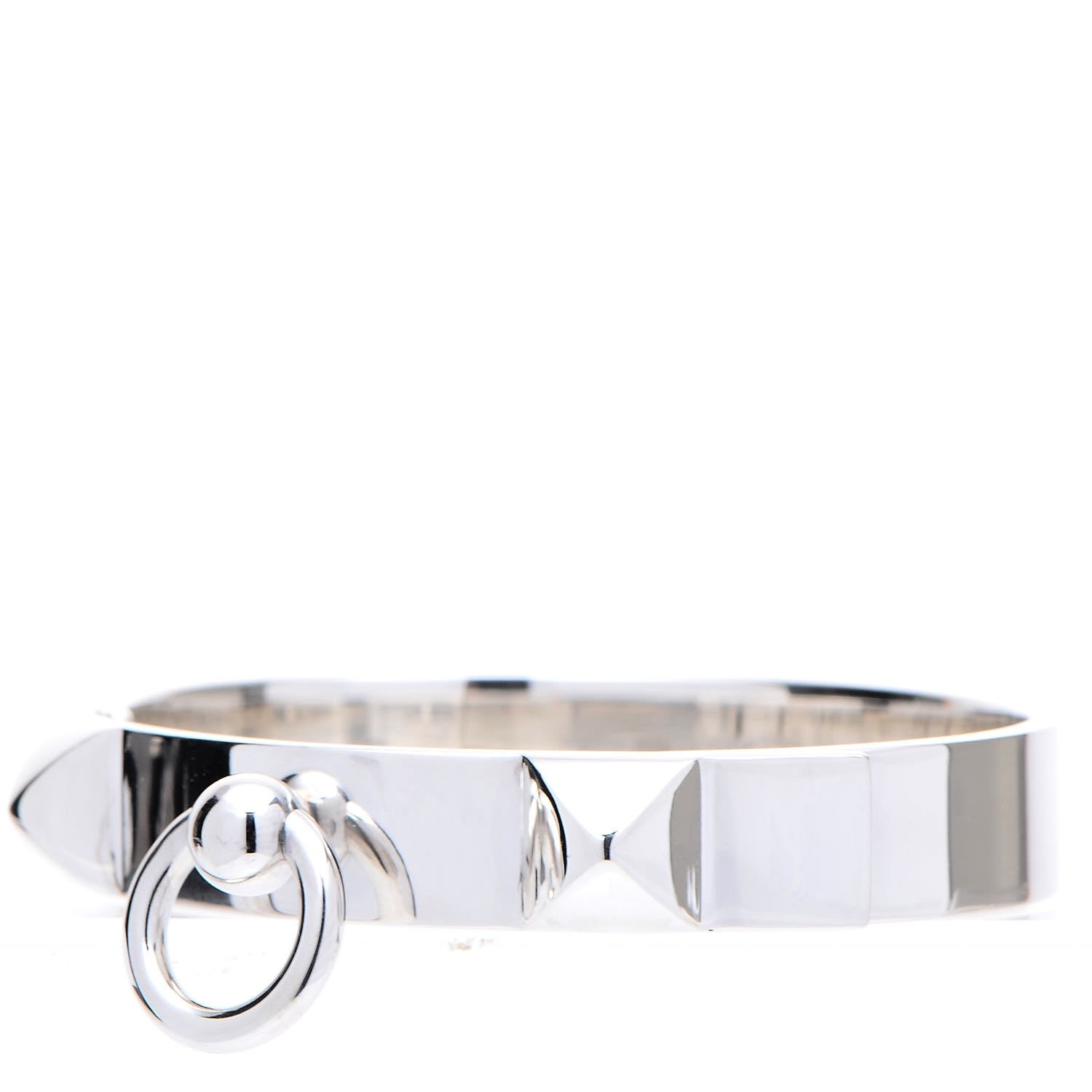 Hermes Sterling Silver PM Collier De Chien Bracelet SH 2 of 5