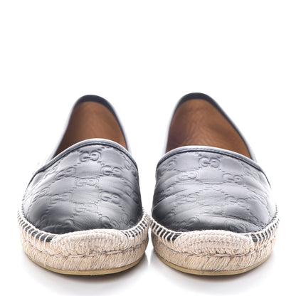 Gucci Guccissima Signature Espadrilles 38 Black 2 of 9