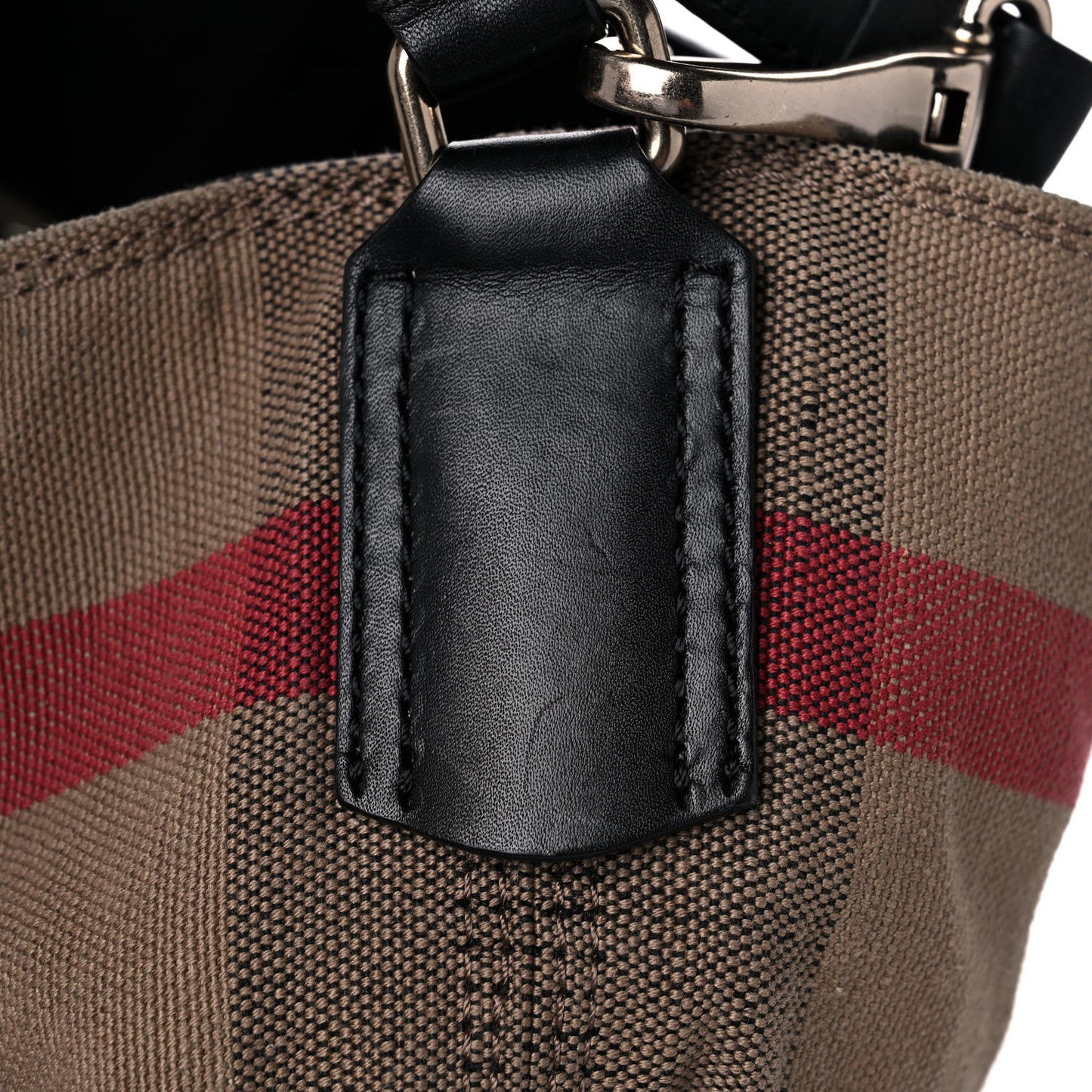 Canvas Mega Check Medium Ashby Hobo Black