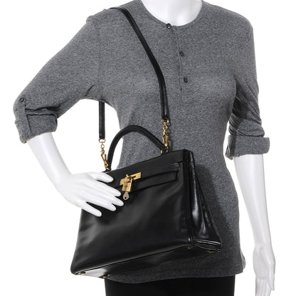 Hermes Box Kelly 32 Black 2 of 15