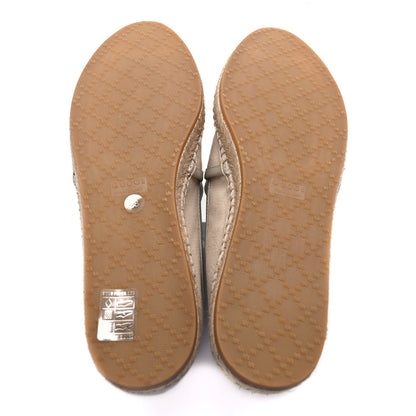 Gucci Washed Cotton Miro Soft Calfskin GG Monogram Espadrilles 38 White Mystic 6 of 10
