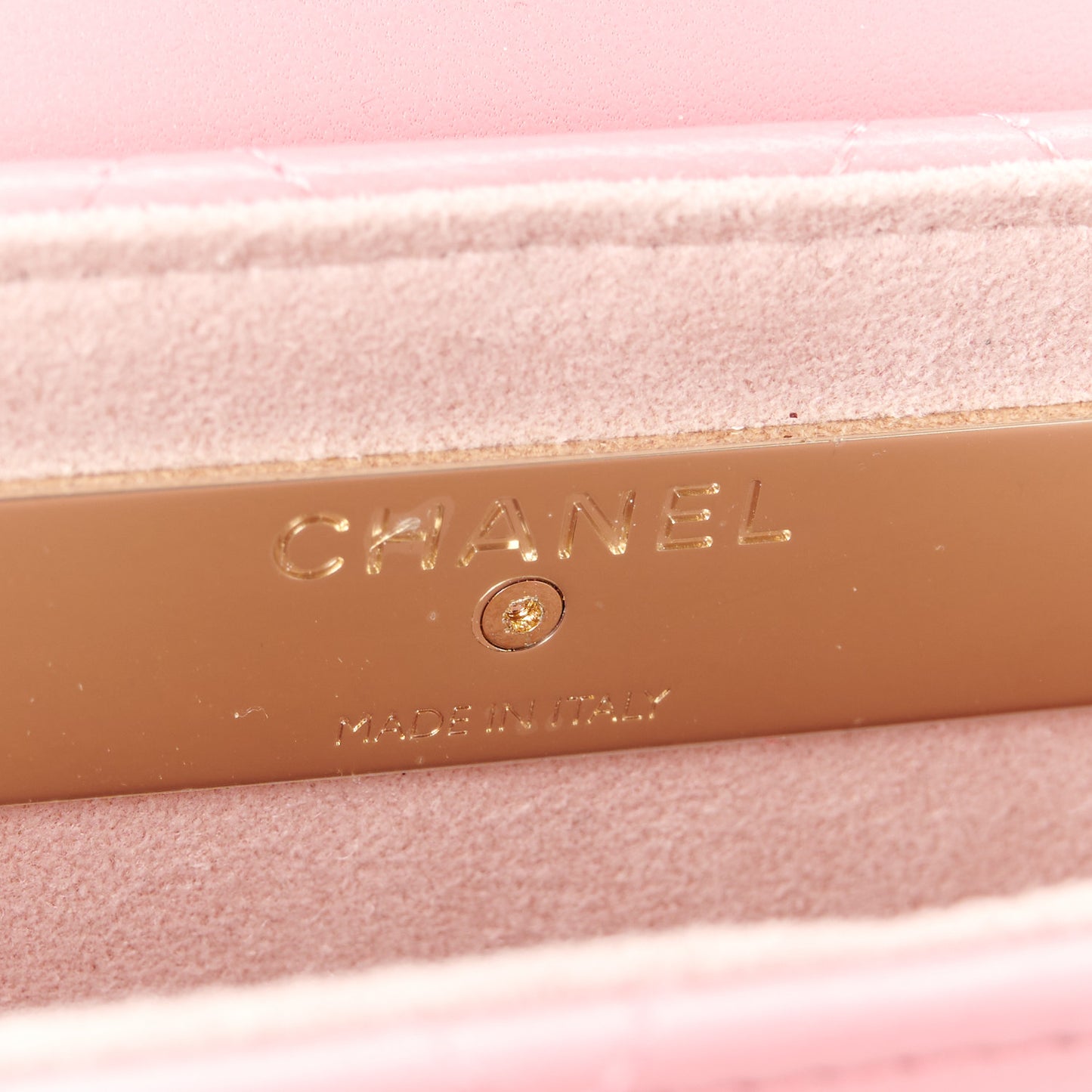 Calfskin Diamond Stitched Chain Around Flap Phone Holder Dark Pink