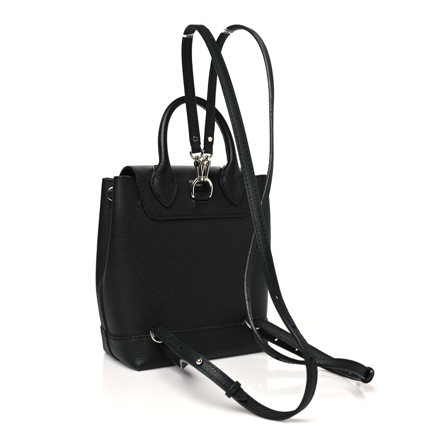 Louis Vuitton Calfskin Lockme Backpack Black 3 of 7