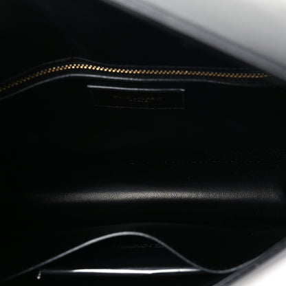 Saint Laurent Smooth Calfskin Carre Satchel Black 4 of 8