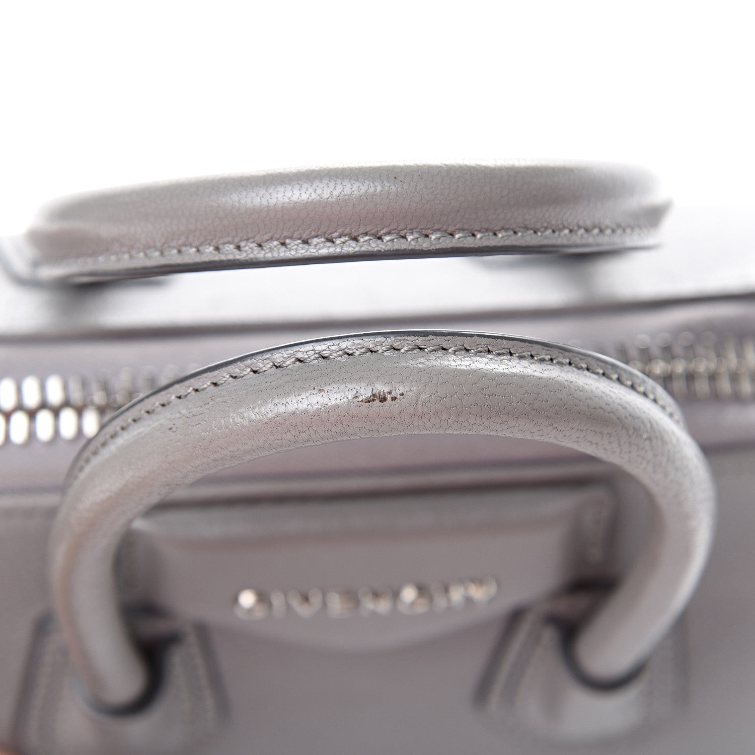 Givenchy Sugar Goatskin Mini Antigona Pearl Grey 15 of 15