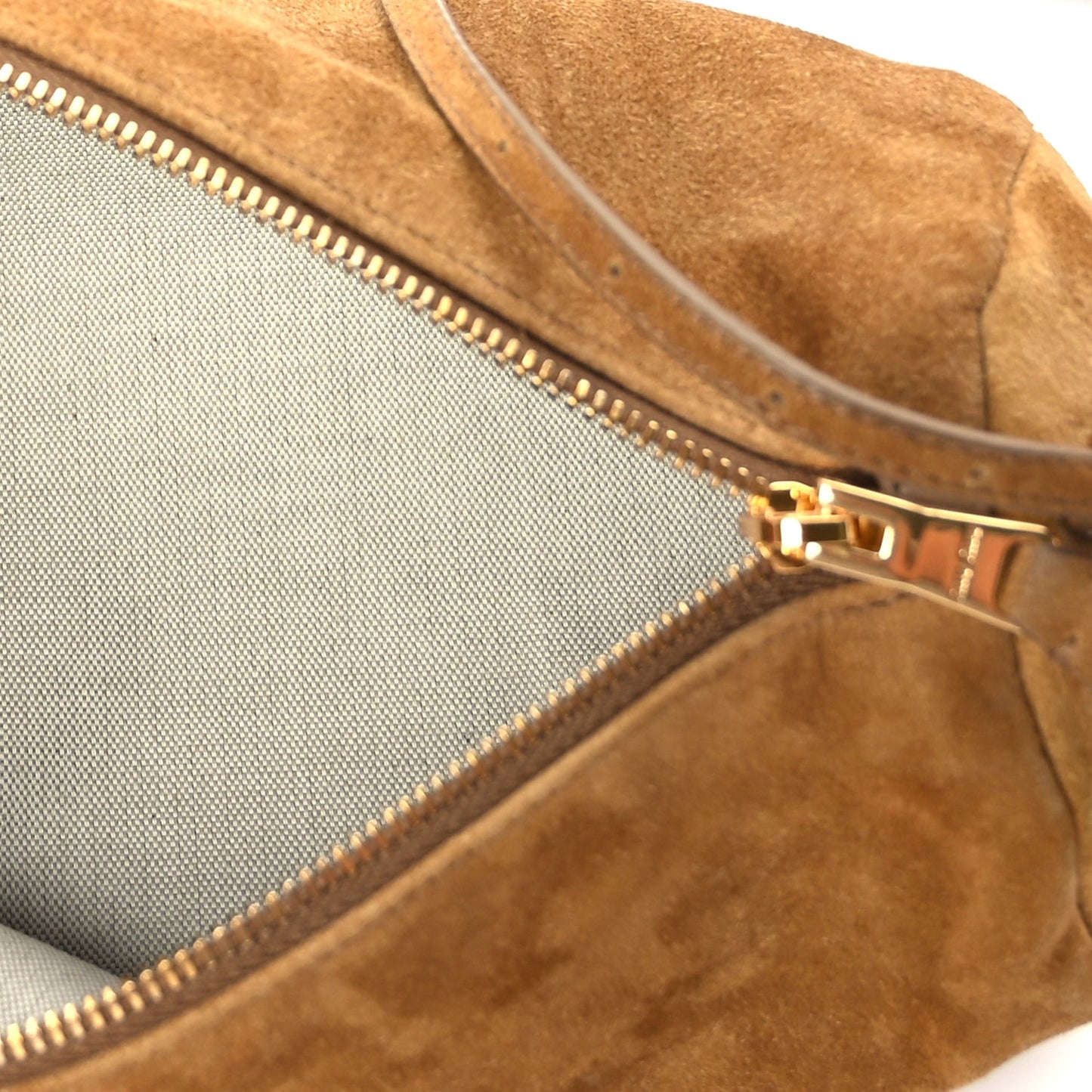 Suede Pouch Olive Green