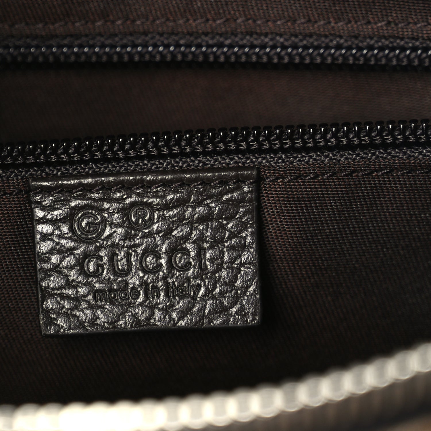 Gucci Monogram Dollar Calfskin Boston Duffle Bag Beige Ebony Testa di Moro Marrone Scuro 6 of 10