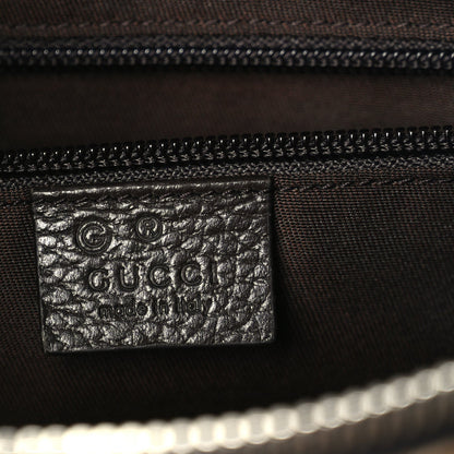 Gucci Monogram Dollar Calfskin Boston Duffle Bag Beige Ebony Testa di Moro Marrone Scuro 6 of 10