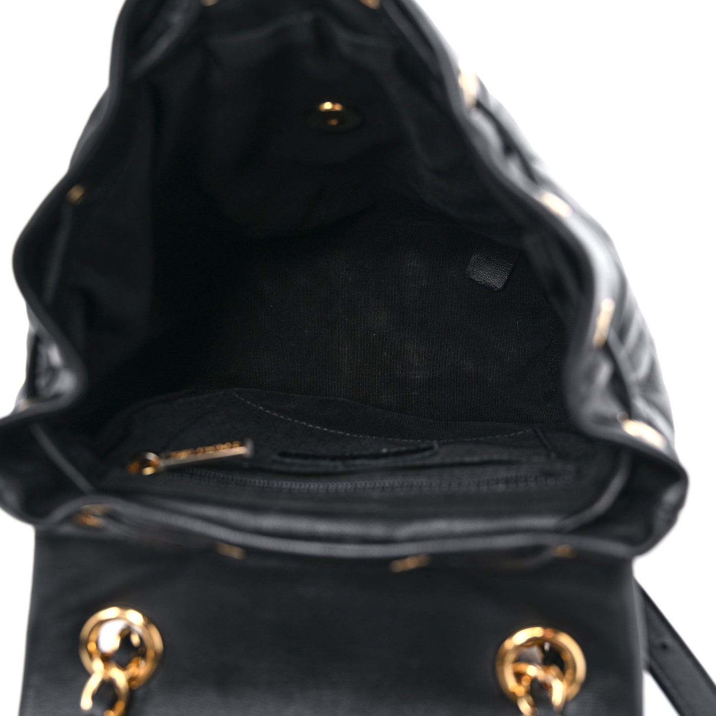 Lambskin Quilted Small Urban Spirit Backpack Black