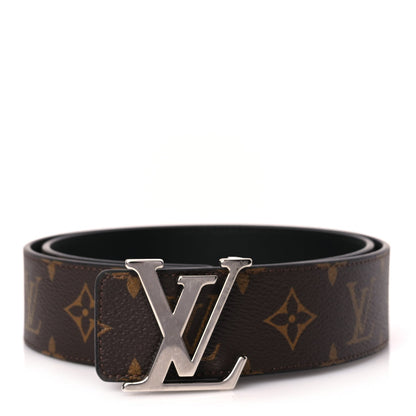Louis Vuitton Calfskin Monogram 40mm LV Initiales Reversible Belt 80 32 Black 1 of 5