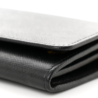 Prada Saffiano Lux Chain Wallet Black 9 of 12