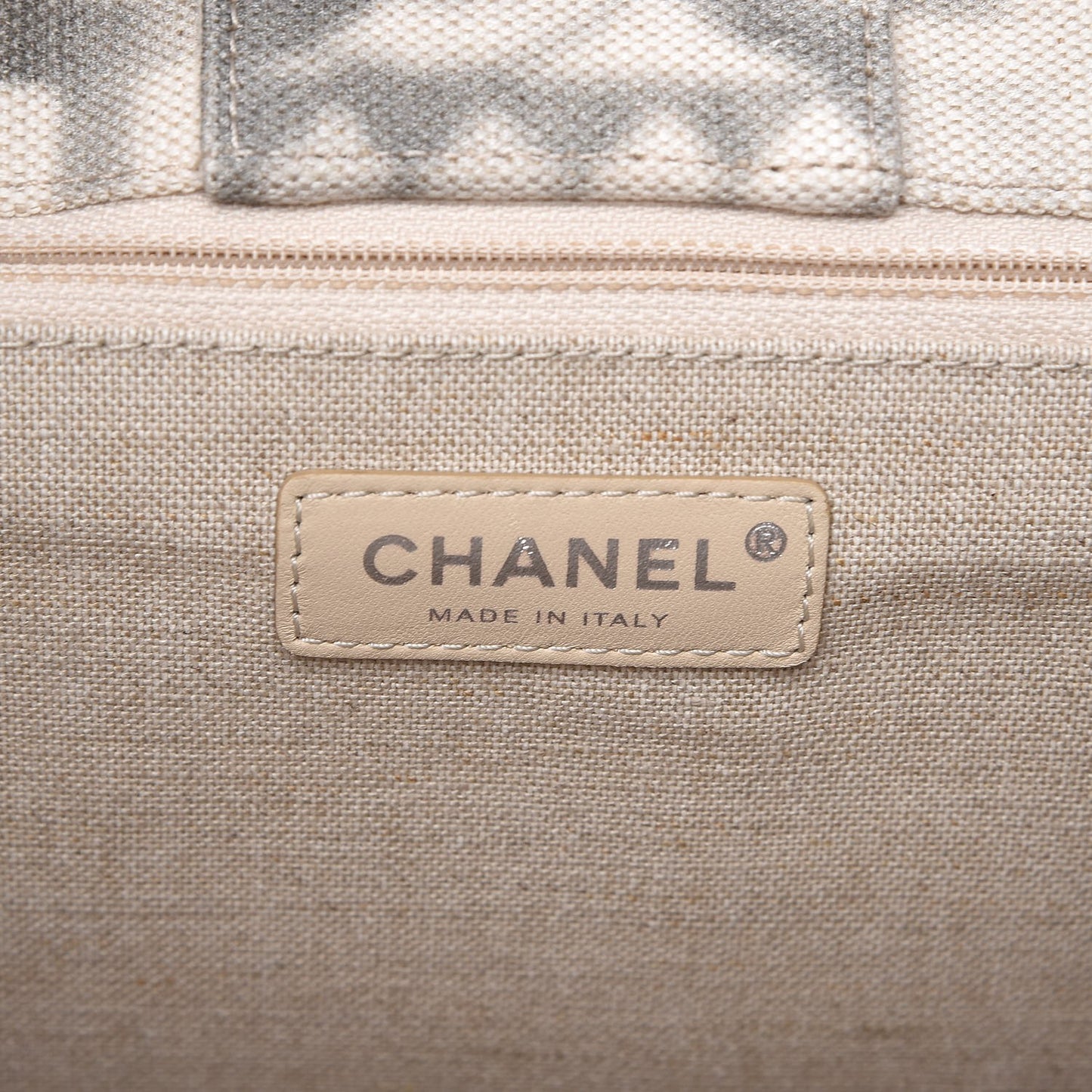 Canvas Small Iliad Shopping Tote Beige