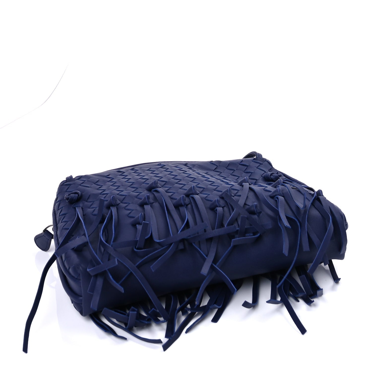 Bottega Veneta Fringe Nodini Crossbody Bag Baltic Blue 3 of 8
