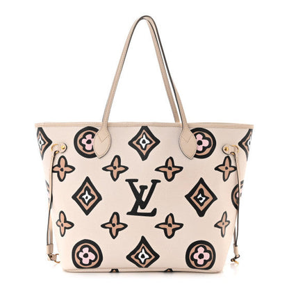 Louis Vuitton Monogram Giant Wild at Heart Neverfull MM  Creme 1 of 9