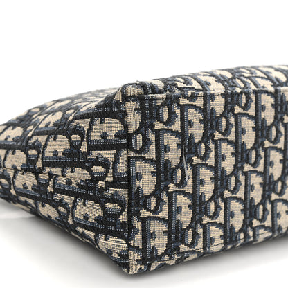 Christian Dior Oblique Medium Diortravel Nomad Pouch Blue 9 of 10