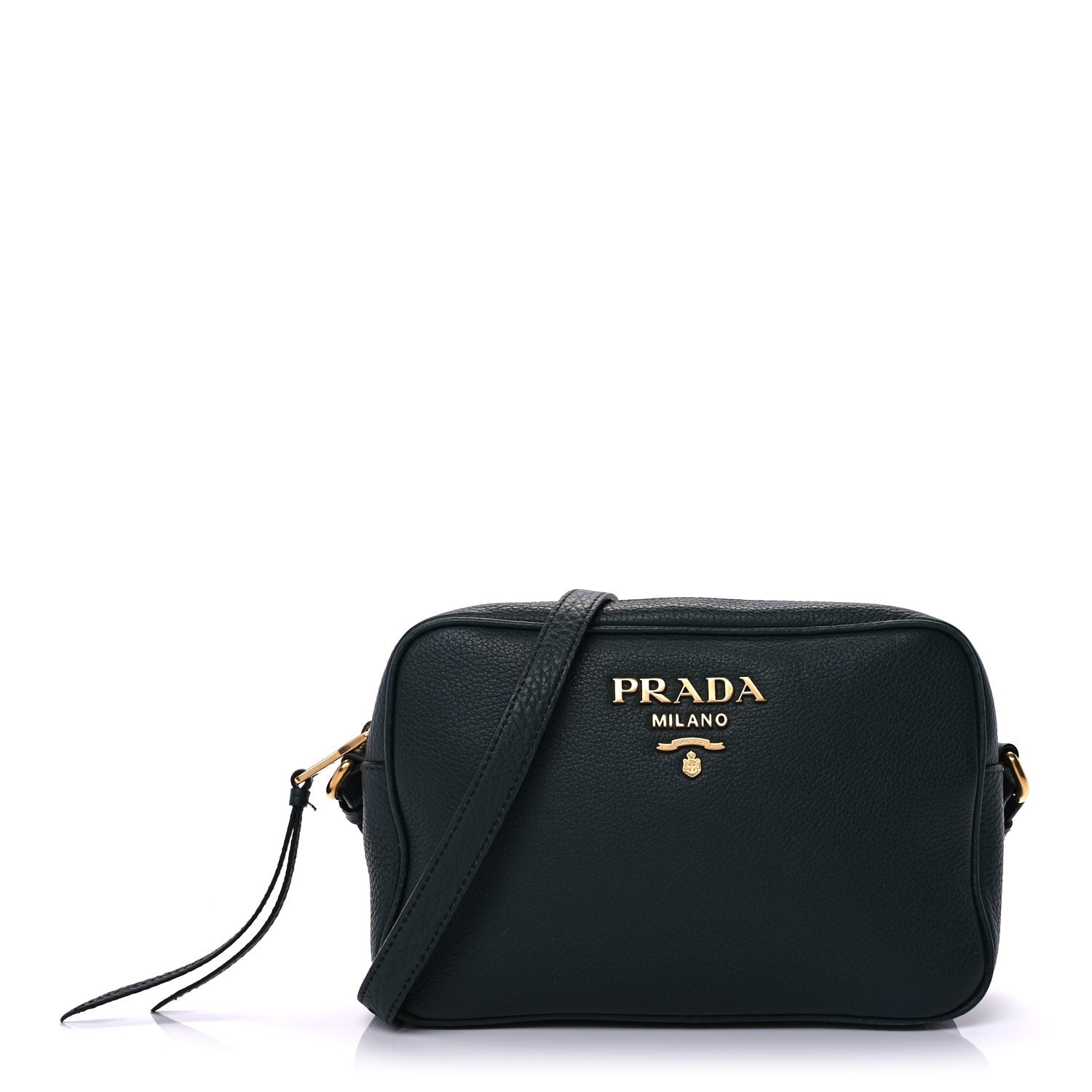 Prada Vitello Phenix Camera Bag Smeraldo 1 of 8