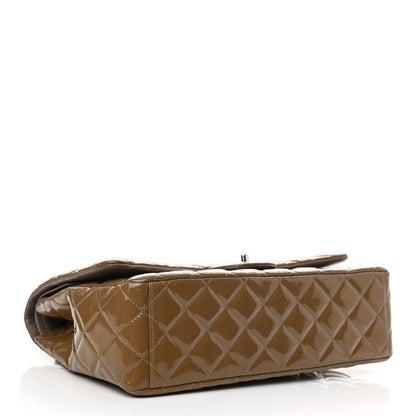 Chanel Patent Calfskin Quilted Maxi Double Flap Grey 4 of 10