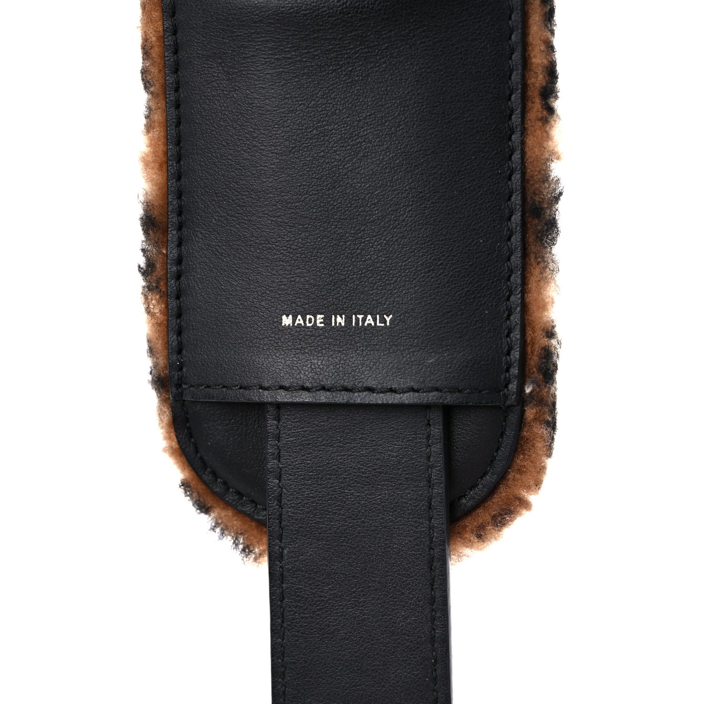 Shearling Macro FF 1974 Diagonal Strap You Brown