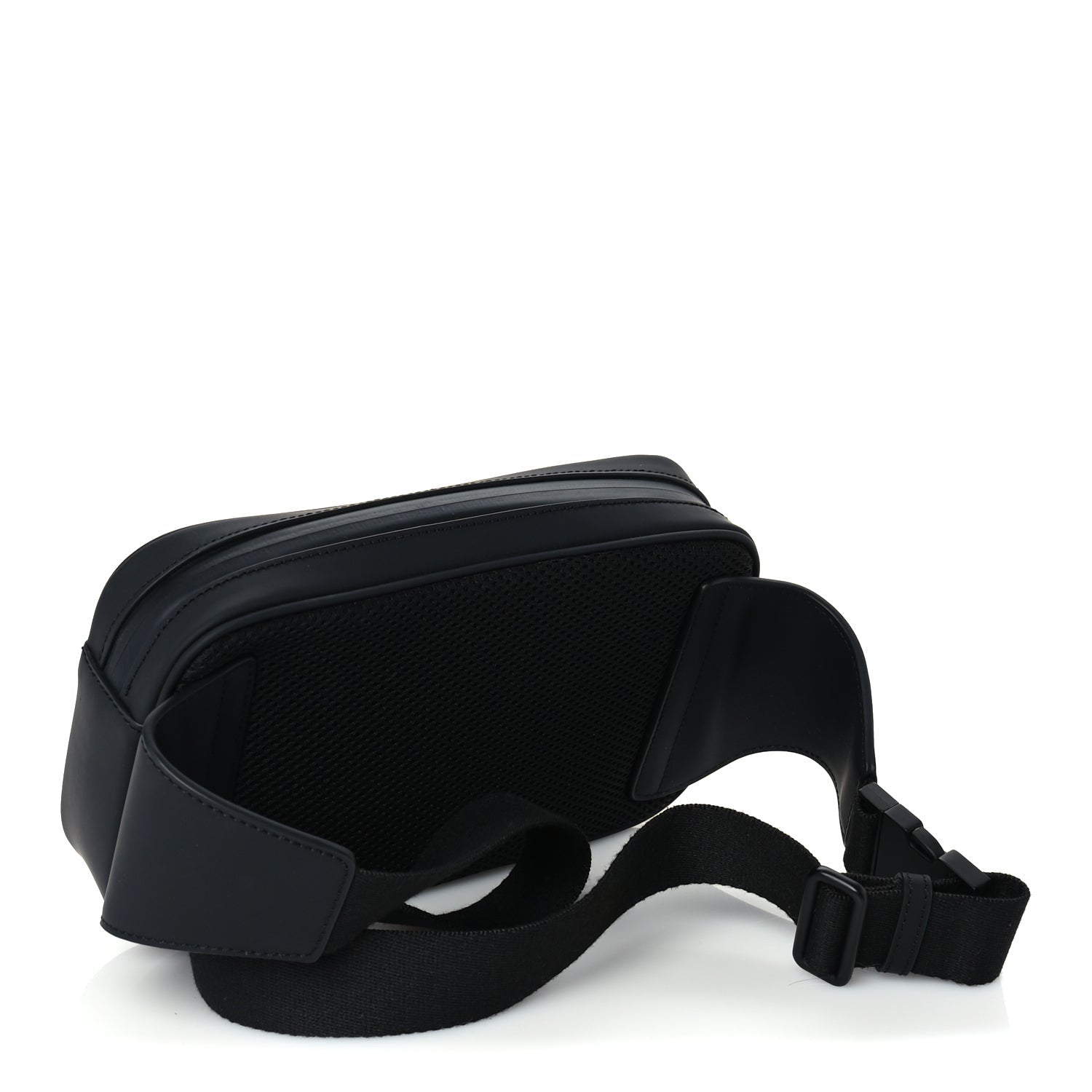 Gucci Rubber Effect Monogram GG Waist Belt Bag  Black 2 of 8