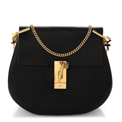 Chloe Grained Lambskin Drew Shoulder Bag Black 1 of 7