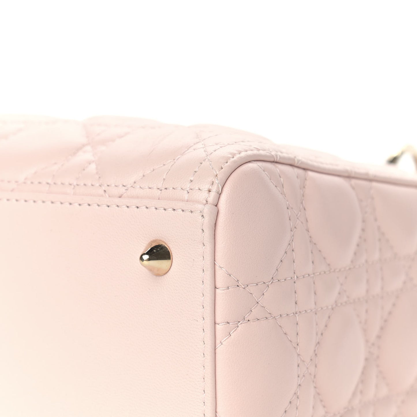 Lambskin Cannage Medium Lady Dior Light Pink