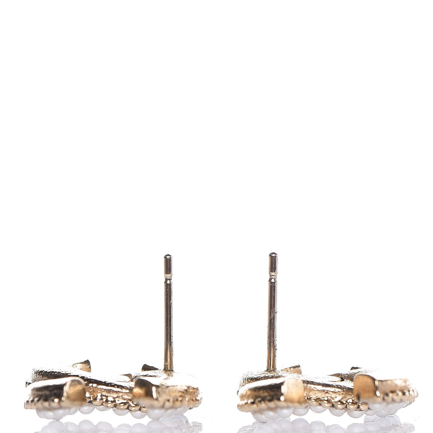 Pearl CC Earrings Light Gold