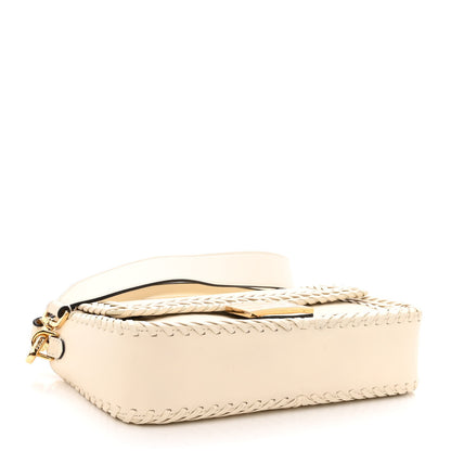 Fendi Vitello King Ceylon Woven Baguette White Ice 4 of 9