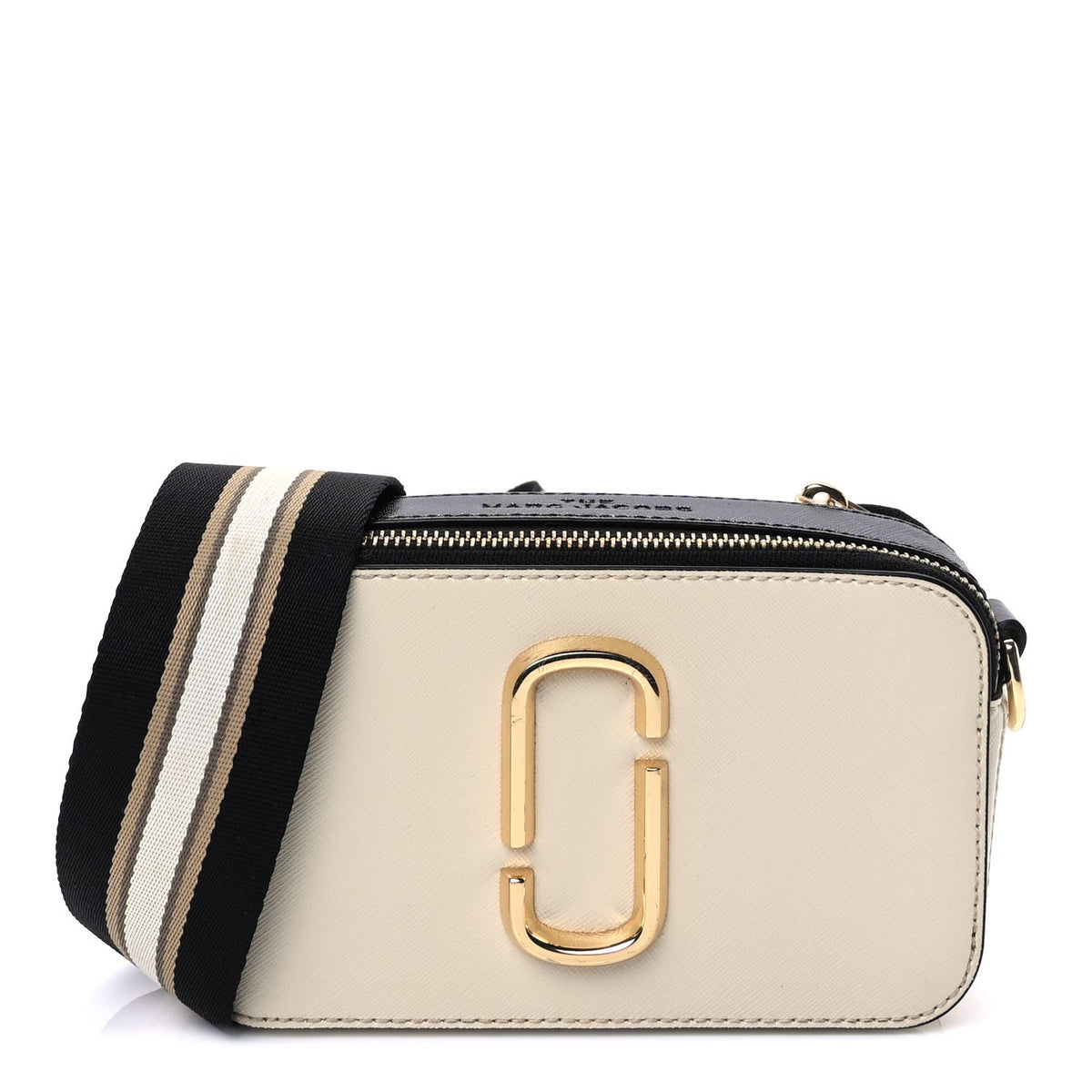 Saffiano Small Snapshot Camera Bag Cloud White Multicolor