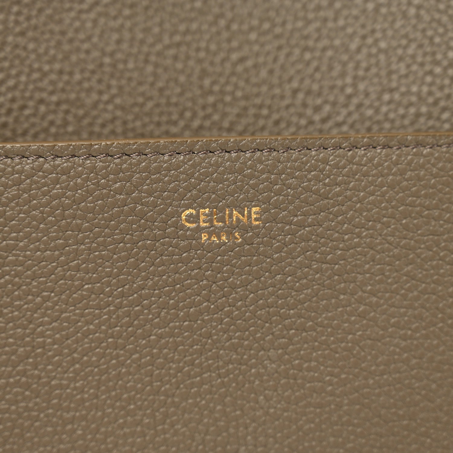 Celine Soft Grained Calfskin Sangle Bucket Bag Taupe 6 of 12