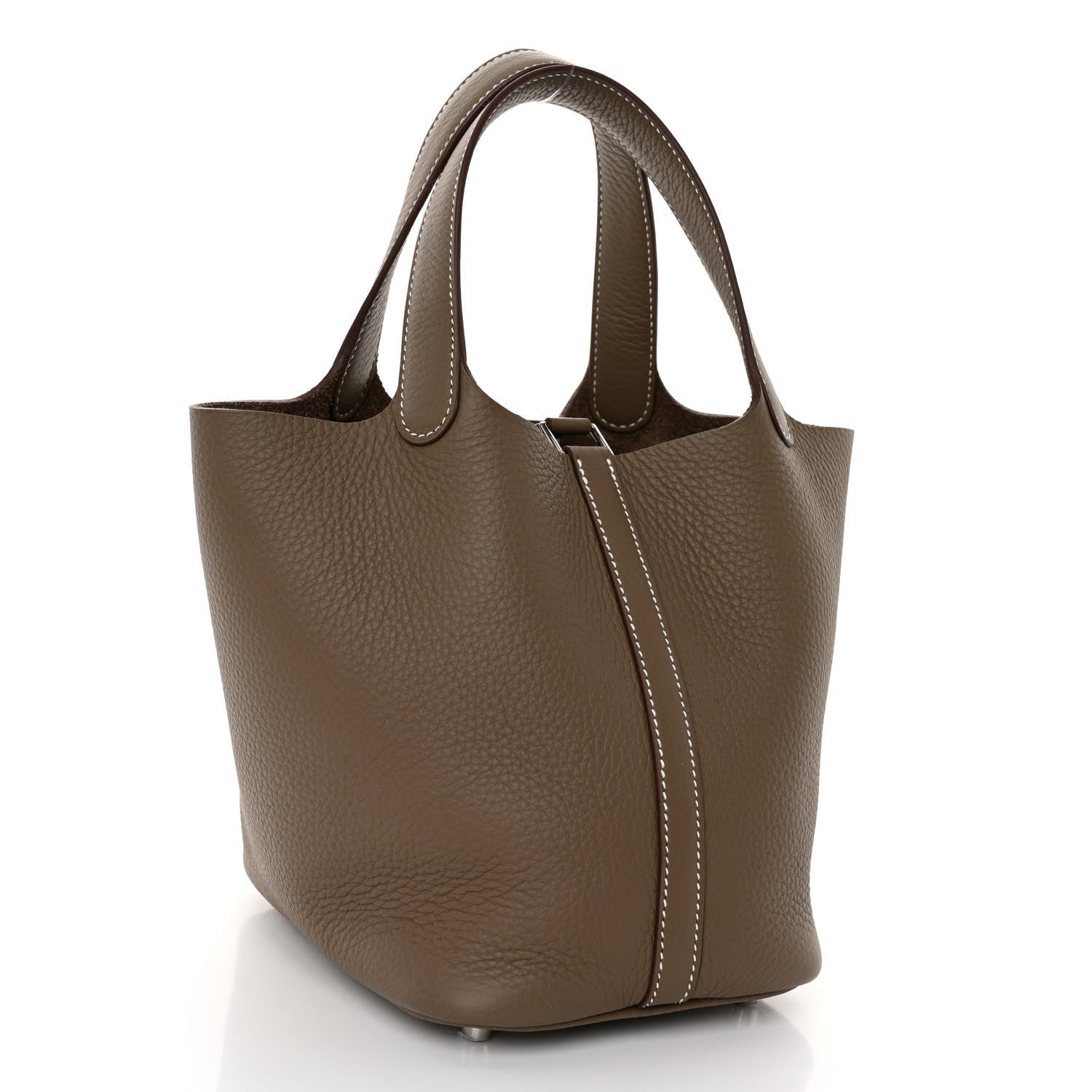 Hermes Taurillon Clemence Picotin Lock 18 PM Etoupe 3 of 10