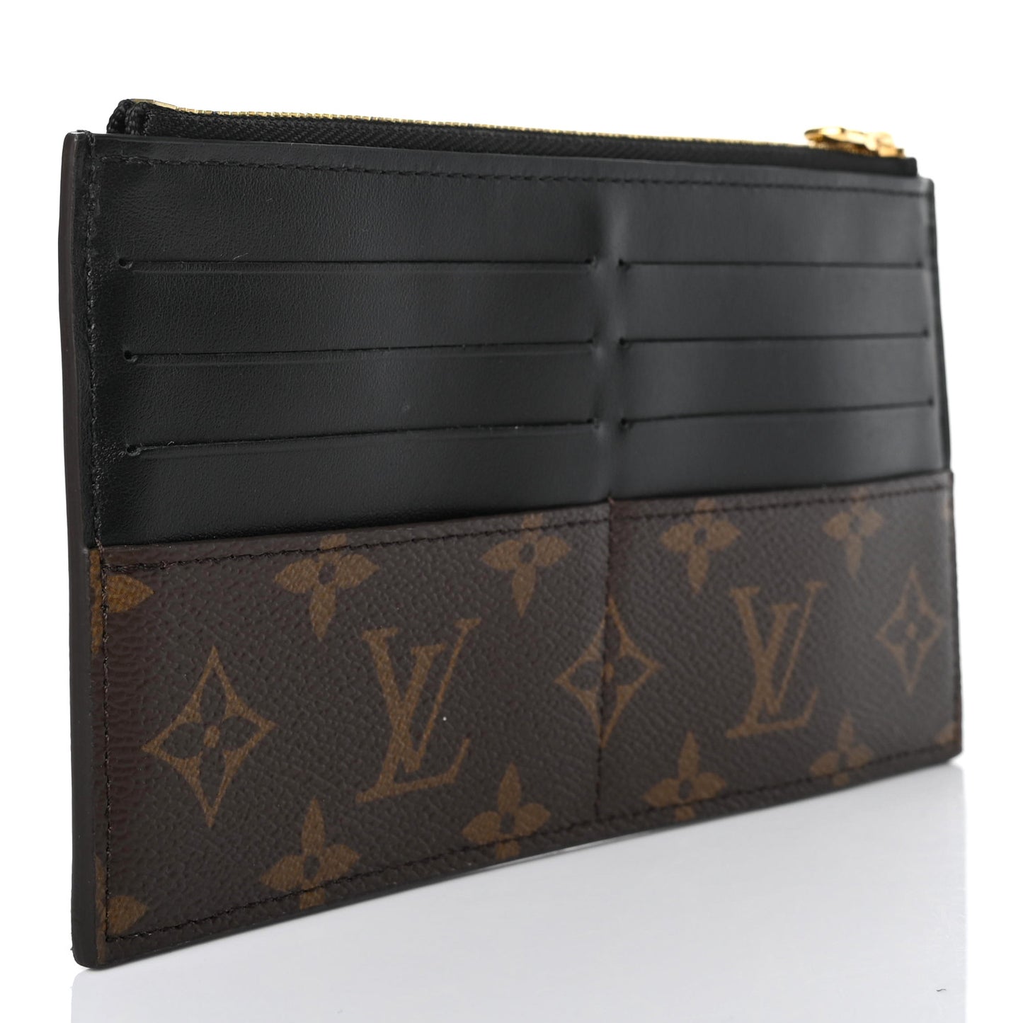Monogram Slim Purse Black