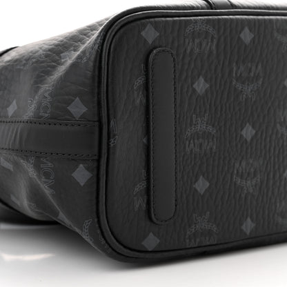 MCM Visetos Medium Delmy Shopper Tote Black 8 of 10