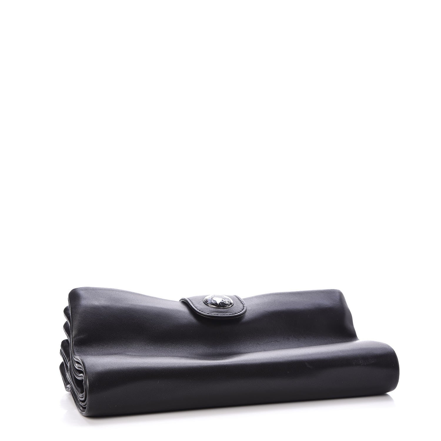 Chanel Lambskin Accordion Globe Clutch Black 4 of 8