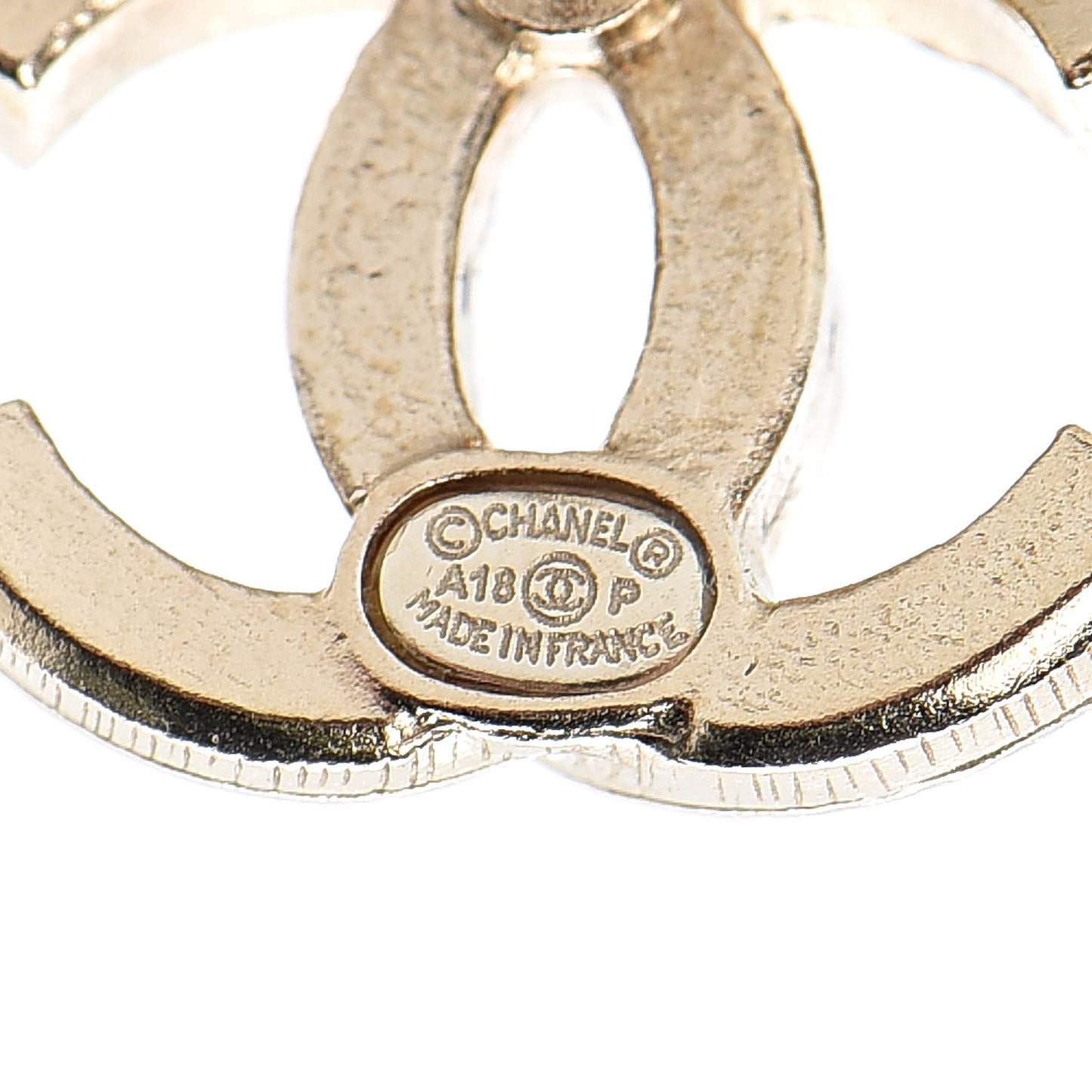 Crystal CC Earrings Gold